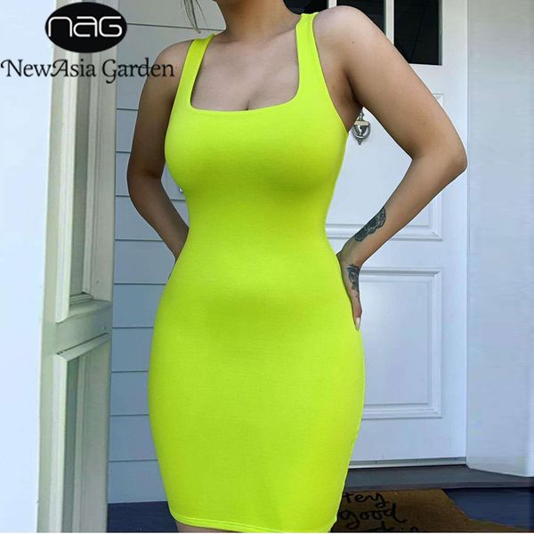 newasia 2 layers bodycon dress women cotton slim fit sleeveless vest summer dress mini party club casual neon green, Black;gray
newasia 2 layers bodycon dress women cotton slim fit sleeveless vest summer dress mini party club casual neon green, Black;gray