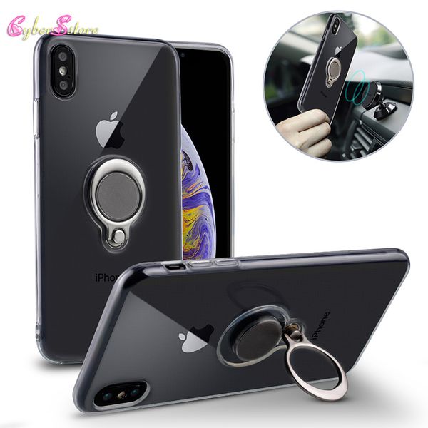 For iPhone X XS MaX Soft Clear TPU Case Transparent Silicone Phone Cover Ring Stand Holder Kickstand For XR 8 6 7 Plus
For iPhone X XS MaX Soft Clear TPU Case Transparent Silicone Phone Cover Ring Stand Holder Kickstand For XR 8 6 7 Plus