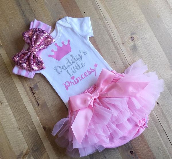 clothing sets 3pcs set born baby girl daddy princess romper tutu shorts headwear summer girls clothes, White
clothing sets 3pcs set born baby girl daddy princess romper tutu shorts headwear summer girls clothes, White
