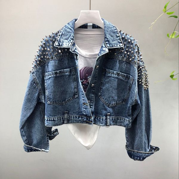 handwork rivet denim jacket women fashion diamonds short jean jacket streetwear new female casual casacos feminino denim coat, Black;brown
handwork rivet denim jacket women fashion diamonds short jean jacket streetwear new female casual casacos feminino denim coat, Black;brown
