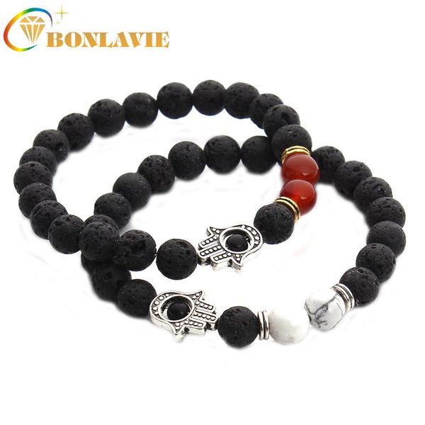 natural stone men's bracelet vintage punk fatima hand evil eye black beaded bracelet volcanic stone beads bangles pulseras, Golden;silver
natural stone men's bracelet vintage punk fatima hand evil eye black beaded bracelet volcanic stone beads bangles pulseras, Golden;silver