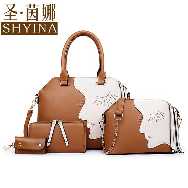 новая мода на одно плечо портативный shell сумка красоты head four-piece set mother bag
новая мода на одно плечо портативный shell сумка красоты head four-piece set mother bag