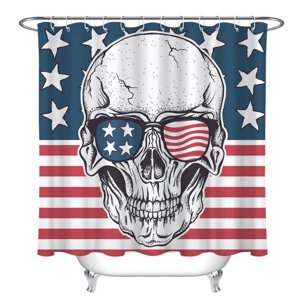 skull usa flag print waterproof fabric shower curtain hooks bathroom accessories
skull usa flag print waterproof fabric shower curtain hooks bathroom accessories