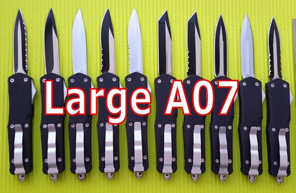 Large A07 Double action out the front Automatic Knives 440C steel EDC tactical Pocket knife bm42 tent camping gear knifes with sheath
Large A07 Double action out the front Automatic Knives 440C steel EDC tactical Pocket knife bm42 tent camping gear knifes with sheath