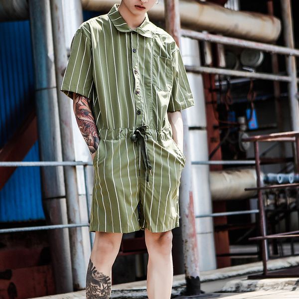 jumpsuits men 2019 new summer short sleeve one piece overalls mens jumpsuit playsuits rompers striped design male sets clothes, Gray
jumpsuits men 2019 new summer short sleeve one piece overalls mens jumpsuit playsuits rompers striped design male sets clothes, Gray