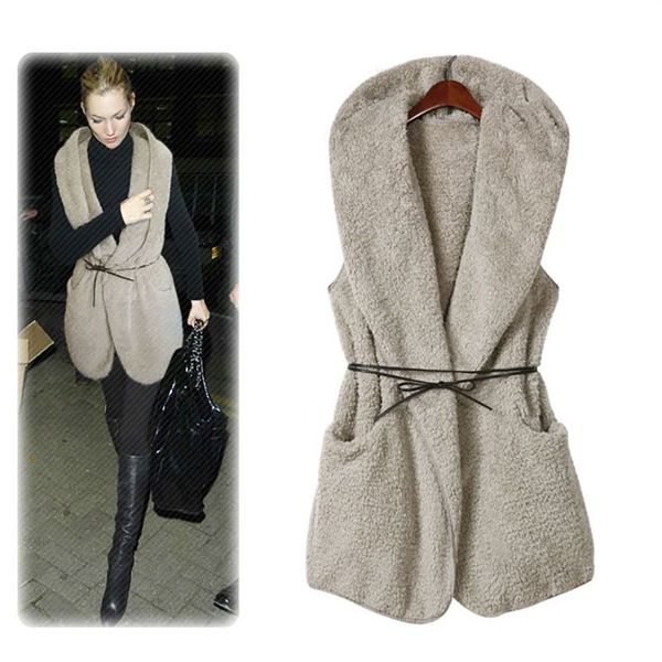 new women vest with belt sleeveless jacket women casual solid adjustable waist winter autumn warm outwear female cardigan vest, Black;white
new women vest with belt sleeveless jacket women casual solid adjustable waist winter autumn warm outwear female cardigan vest, Black;white