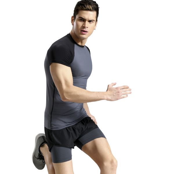 men gym fitness sports wear sweatsuit quickly dry leggings tights sweatshirts+shorts running jogger workout outfit set tracksuit, Black;blue
men gym fitness sports wear sweatsuit quickly dry leggings tights sweatshirts+shorts running jogger workout outfit set tracksuit, Black;blue