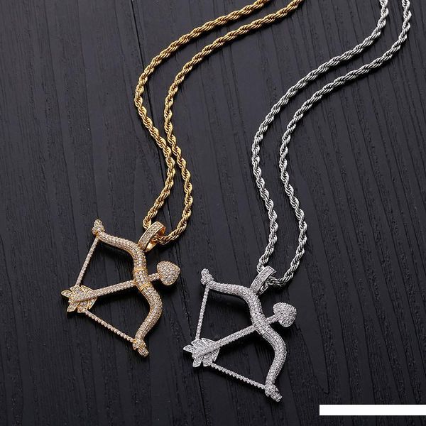 fashion zircon jewelry trendy luxury grade quality 18k gold plated love heart cupid's arrow pendant hip hop necklaces wholesale ln175, Silver
fashion zircon jewelry trendy luxury grade quality 18k gold plated love heart cupid's arrow pendant hip hop necklaces wholesale ln175, Silver