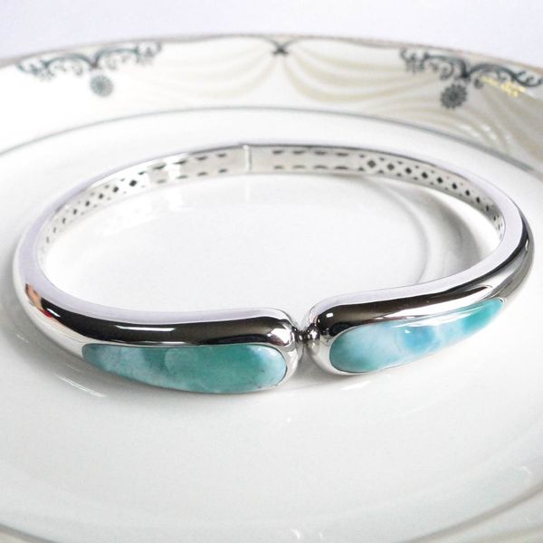 dj ch natural larimar bangle bracelets 925 sterling silver bangle jewelry gifts for woman, Golden;silver
dj ch natural larimar bangle bracelets 925 sterling silver bangle jewelry gifts for woman, Golden;silver