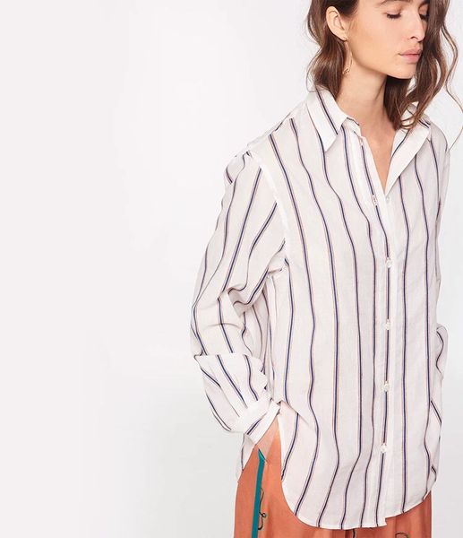 женщины shirt ранней осень белье полосатая рубашка, White
женщины shirt ранней осень белье полосатая рубашка, White