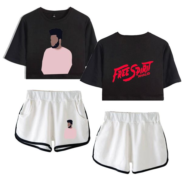 2019 ha in virtue · khalid robinson shorts suit female, Black;blue