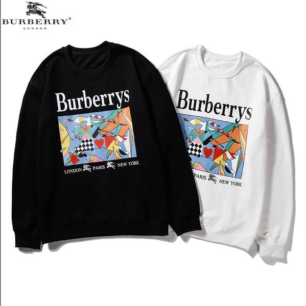 2019 men and women-style burberrywinter new fashion sports sweater printing short-sleeved embroidered cotton men's sweater -55, Black
2019 men and women-style burberrywinter new fashion sports sweater printing short-sleeved embroidered cotton men's sweater -55, Black