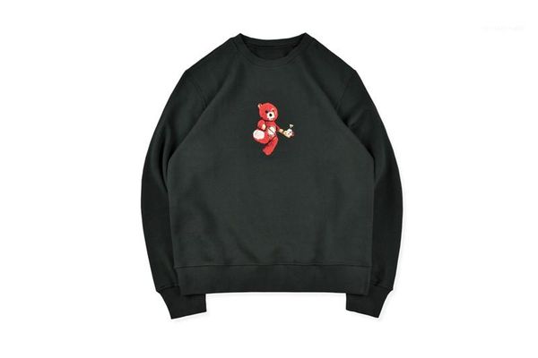bear and letter printed casual loose long sleeved crew neck pullover sweatshirts fashion mens hoodies mens designer hoodies, Black
bear and letter printed casual loose long sleeved crew neck pullover sweatshirts fashion mens hoodies mens designer hoodies, Black