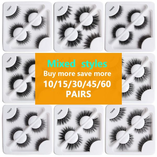 60pairs 3d mink eyelashes natural false eyelashes lashes makeup soft fake eyelash extension hand made lashes
60pairs 3d mink eyelashes natural false eyelashes lashes makeup soft fake eyelash extension hand made lashes