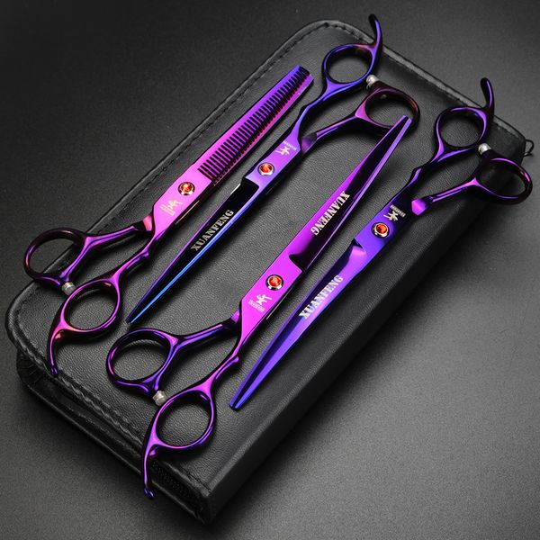 xuan feng purple 7 inch professional pet scissors for dog grooming straight & thinning & curved scissors
xuan feng purple 7 inch professional pet scissors for dog grooming straight & thinning & curved scissors