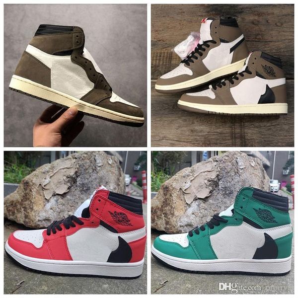 2019 new travis scotts 1 1s high og ts sp dark mocha green red mens basketball shoes women sports sneakers size 36-45
2019 new travis scotts 1 1s high og ts sp dark mocha green red mens basketball shoes women sports sneakers size 36-45