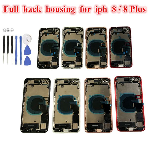 1pcs for iphone 8g 8 plus full back battery door housing middle frame panel cover assembly + logo small parts flex cable replacement parts
1pcs for iphone 8g 8 plus full back battery door housing middle frame panel cover assembly + logo small parts flex cable replacement parts