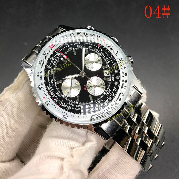 19 colors high altitude flight watches.stainless steel 2813 automatic. navitimer new black dial blue leather 2019 mmen's watches, Slivery;brown
19 colors high altitude flight watches.stainless steel 2813 automatic. navitimer new black dial blue leather 2019 mmen's watches, Slivery;brown