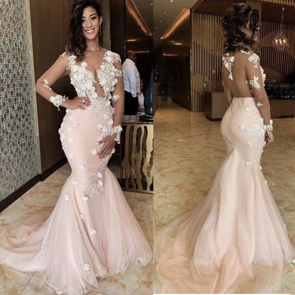 illusion african mermaid prom dresses sheer back 3d appliques lace flowers pageant gowns illusion long sleeves evening dress, Black
illusion african mermaid prom dresses sheer back 3d appliques lace flowers pageant gowns illusion long sleeves evening dress, Black