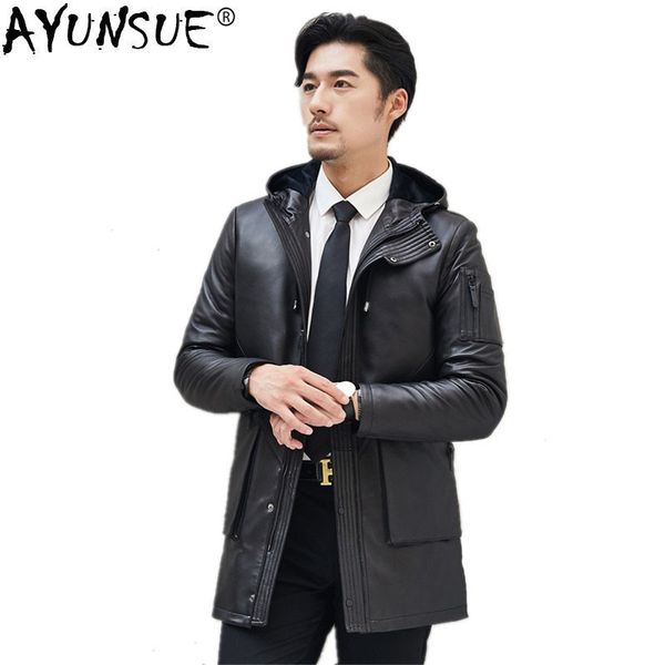 ayunsue winter jacket men genuine leather duck down jacket men warm parka mens sheepskin leather cuero genuino 1808 my765, Black
ayunsue winter jacket men genuine leather duck down jacket men warm parka mens sheepskin leather cuero genuino 1808 my765, Black
