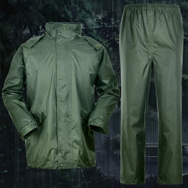 

long raincoat men waterproof hiking jacket poncho outdoor rain suit chuva coat man pluie motorcycle raincoats hooded rby041