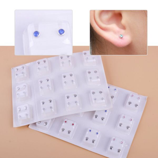 12 pairs medical earrings piercing tool kits ear stud surgical steel ear studs earrings set women jewelry piercing stud earring, Golden;silver
12 pairs medical earrings piercing tool kits ear stud surgical steel ear studs earrings set women jewelry piercing stud earring, Golden;silver