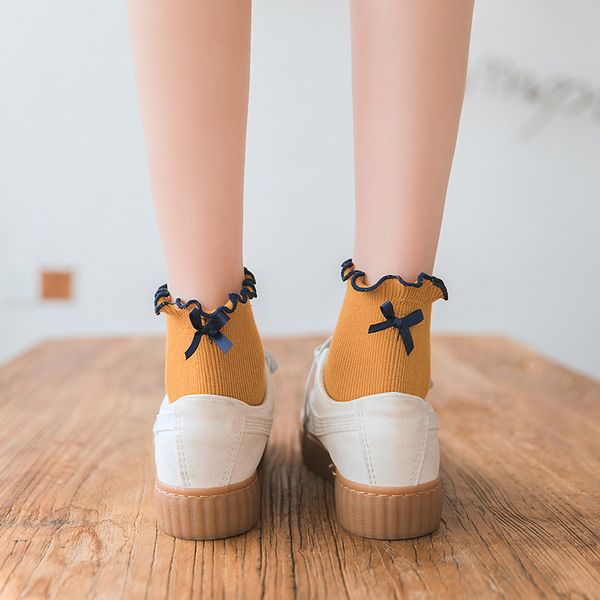 femme japanese kawaii female flora lace chaussette ankle socks with bow cute women butterfly bow candy color cotton short sock, Black;white
femme japanese kawaii female flora lace chaussette ankle socks with bow cute women butterfly bow candy color cotton short sock, Black;white