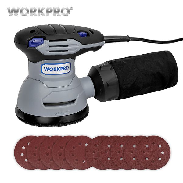 workpro 300w random sander with variable speed random orbit sander with 10pc sandpaper dust exhaust and hybrid dust canister
workpro 300w random sander with variable speed random orbit sander with 10pc sandpaper dust exhaust and hybrid dust canister