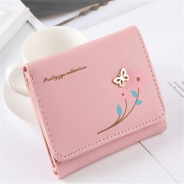 2019 short embossed flower women wallets cute butterfly zipper hasp female purse korean 3 fold coin purse card package carteira, Red;black
2019 short embossed flower women wallets cute butterfly zipper hasp female purse korean 3 fold coin purse card package carteira, Red;black