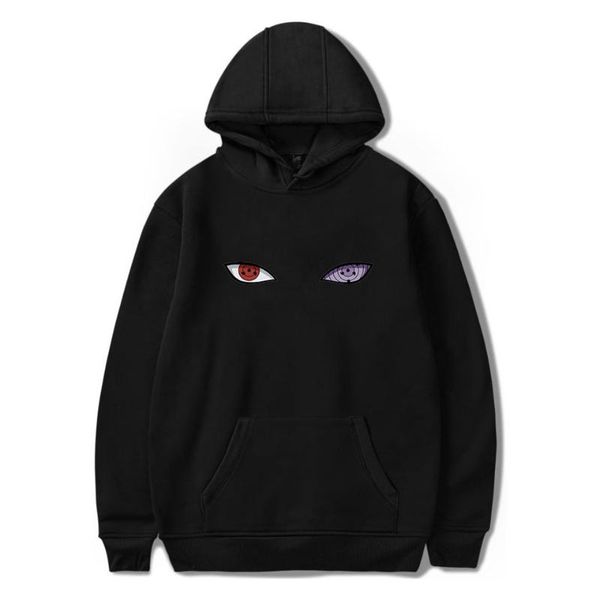 hoodies rinnegan sharingan eyes printed pullover hoodie harajuku sweatshirt men's casual streetwear, Black 
hoodies rinnegan sharingan eyes printed pullover hoodie harajuku sweatshirt men's casual streetwear, Black