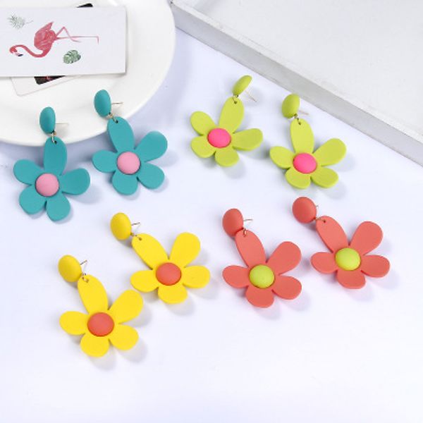 korean style cute flower stud earrings for women 2019 new fashion sweet earrings femme brinco wholesale jewelry, Silver 
korean style cute flower stud earrings for women 2019 new fashion sweet earrings femme brinco wholesale jewelry, Silver