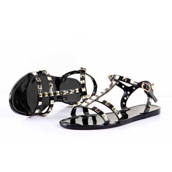 2019 designer fashion rivet women shoes casual flast comfortable ladies sandals, Black
2019 designer fashion rivet women shoes casual flast comfortable ladies sandals, Black