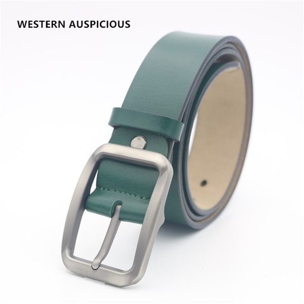 western auspicious men belt black green blue coffee belts for men 2018 cinturon hombre genuine leather male strap, Black;brown
western auspicious men belt black green blue coffee belts for men 2018 cinturon hombre genuine leather male strap, Black;brown
