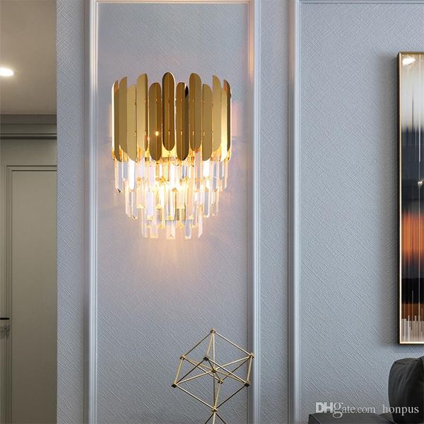 modern led wall sconce lamp luxury gold wall light fixtures bedside living room wall lamps 110v/220v lighting fixture
modern led wall sconce lamp luxury gold wall light fixtures bedside living room wall lamps 110v/220v lighting fixture
