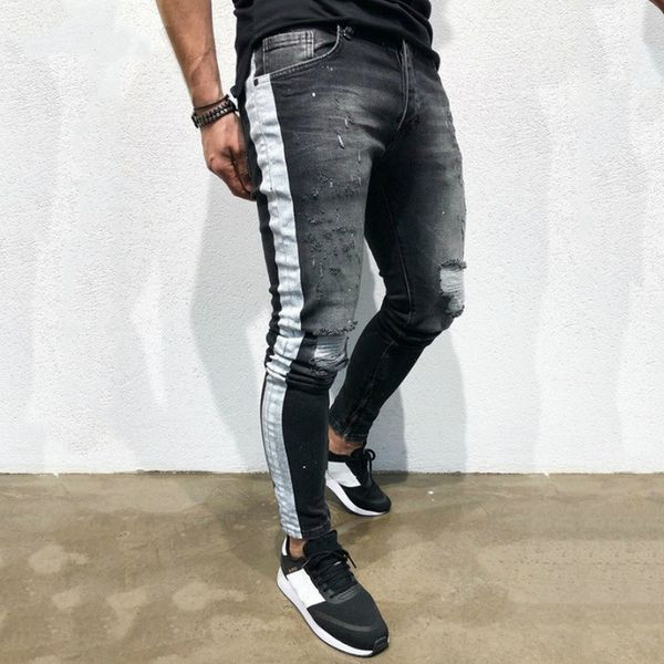 мужская осень и зима new street hip hop hole малые ножки side печать jeans fashion hollow езда повседневные брюки карандаш, Blue
мужская осень и зима new street hip hop hole малые ножки side печать jeans fashion hollow езда повседневные брюки карандаш, Blue