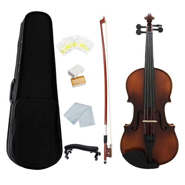 full size violin retro acoustic fiddle solid wood spruce maple veneer with bow case rosin cloth strings shouder rest
full size violin retro acoustic fiddle solid wood spruce maple veneer with bow case rosin cloth strings shouder rest