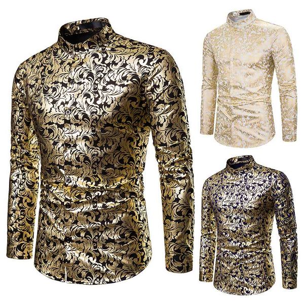 shirt men hipster luxury black gold bronzing printed slim long sleeve dress shirt wedding nightclub hip hop party prom shirts, White;black
shirt men hipster luxury black gold bronzing printed slim long sleeve dress shirt wedding nightclub hip hop party prom shirts, White;black