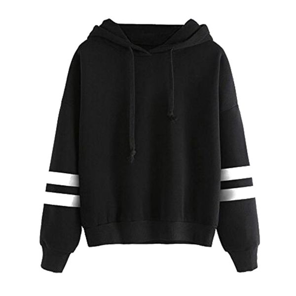 2019 women casual loose stripe hooded sweatshirt spring autumn long sleeve warm hoodies sweatshirts jumper tracksuits female, Black
2019 women casual loose stripe hooded sweatshirt spring autumn long sleeve warm hoodies sweatshirts jumper tracksuits female, Black