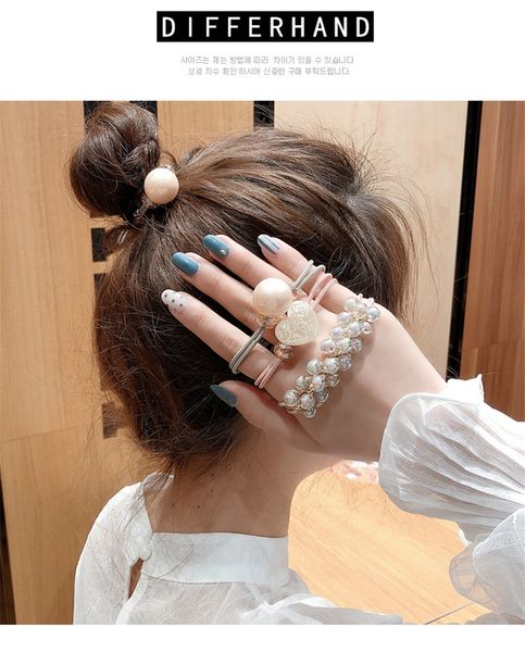 3pcs/1set 7+n sweet head rope bracelet dual headwear lovely hair band rubber band simple pearl hair rope accessories, Brown
3pcs/1set 7+n sweet head rope bracelet dual headwear lovely hair band rubber band simple pearl hair rope accessories, Brown