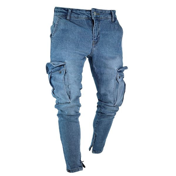 2019 jeans for men hip hop small feet jeans feet zipper men's brand fashion wear and washed jean pants streetwear pencil pants, Blue
2019 jeans for men hip hop small feet jeans feet zipper men's brand fashion wear and washed jean pants streetwear pencil pants, Blue