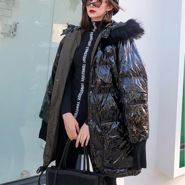 tvvovvin patent leather parka woman 2019 fur collar hooded parka winter thick warm zipper casual solid black qyf1140
tvvovvin patent leather parka woman 2019 fur collar hooded parka winter thick warm zipper casual solid black qyf1140