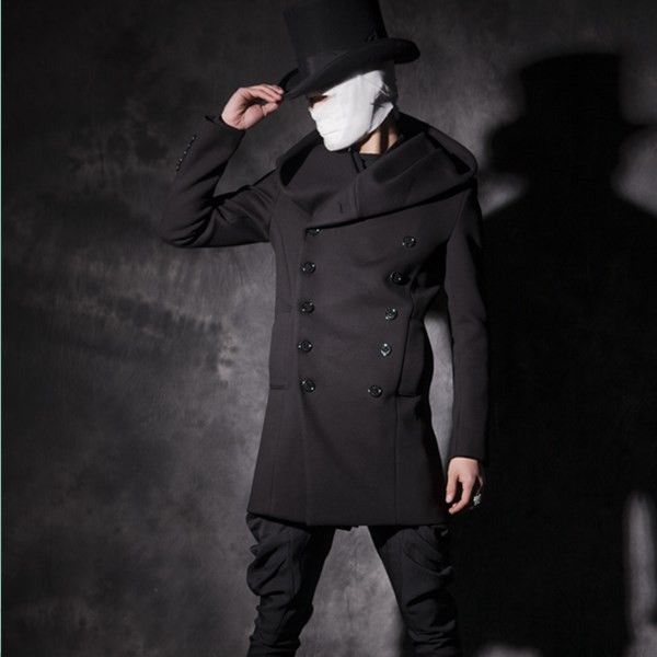 new 2016 winter clothing men thickened double breasted hooded slim long coat jacket s m l xxl, Black
new 2016 winter clothing men thickened double breasted hooded slim long coat jacket s m l xxl, Black