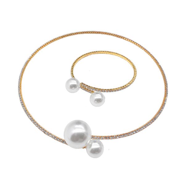 bracelet & necklace sets gold plated pearl bridal jewelry sets for women elegant wedding jewelry set aniversary jewelry, Silver
bracelet & necklace sets gold plated pearl bridal jewelry sets for women elegant wedding jewelry set aniversary jewelry, Silver