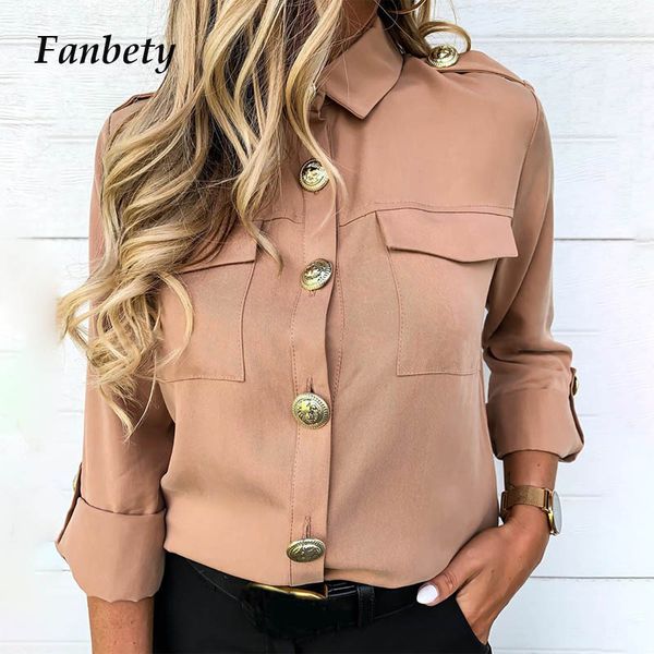 office lady solid button pockets blouse shirts women casual trun down collar autumn women new adjustable long sleeve shirts, White
office lady solid button pockets blouse shirts women casual trun down collar autumn women new adjustable long sleeve shirts, White