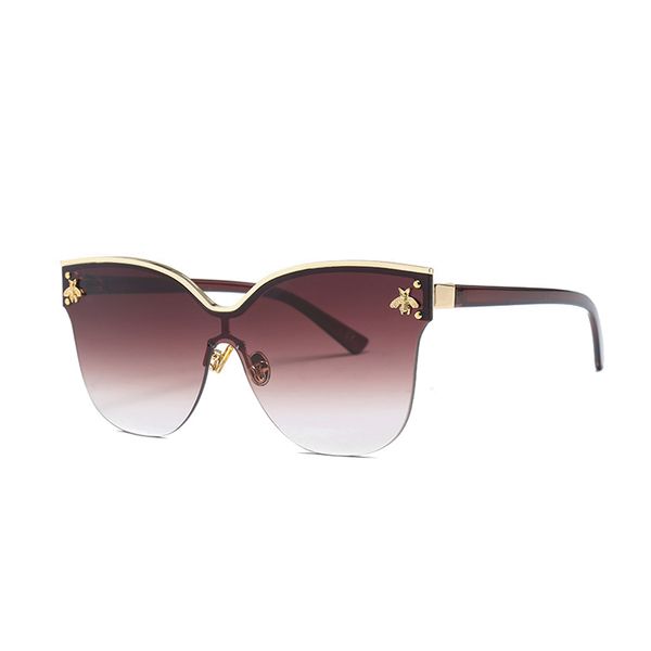 wholesale-royal girl oversize rimless sunglasses women 2018 fashion cat eye bee sun glasses fema retro brand designer uv400 ss735, White;black
wholesale-royal girl oversize rimless sunglasses women 2018 fashion cat eye bee sun glasses fema retro brand designer uv400 ss735, White;black