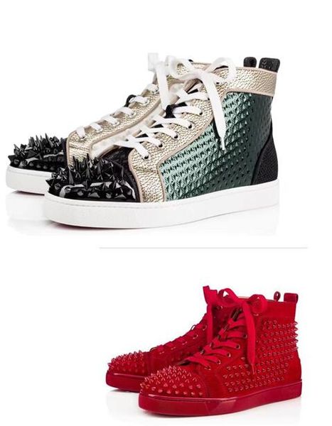 designs shoes spike junior calf low cut mix red bottom sneaker luxury party wedding shoes leather spikes lace-up flat loafers casual shoes, Black
designs shoes spike junior calf low cut mix red bottom sneaker luxury party wedding shoes leather spikes lace-up flat loafers casual shoes, Black
