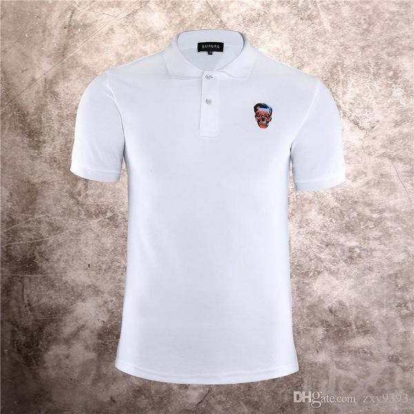 mens luxury designer shirts male summer turn down collar short sleeves cotton shirt men casual polo, White;black
mens luxury designer shirts male summer turn down collar short sleeves cotton shirt men casual polo, White;black