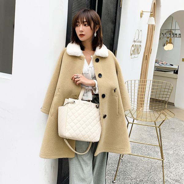 bareskiy cashmere sweater female a word knit camel hair coat thick warm warm cashmere coat casual long sleeve women's clothing, Black 
bareskiy cashmere sweater female a word knit camel hair coat thick warm warm cashmere coat casual long sleeve women's clothing, Black