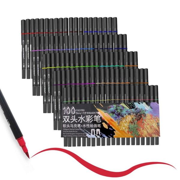 gift sets art marker for drawing sketch painting set dual brush pen watercolor markers 48/60/72/100 colors professional artist
gift sets art marker for drawing sketch painting set dual brush pen watercolor markers 48/60/72/100 colors professional artist