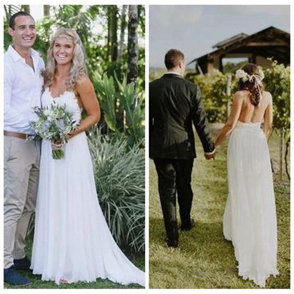 simple design sheer spaghetti straps country wedding dresses white chiffon wedding dress backless country wedding dresses with sweep train
simple design sheer spaghetti straps country wedding dresses white chiffon wedding dress backless country wedding dresses with sweep train